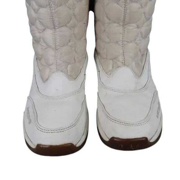 Le Coq Sportif Shoes Mens 7.5 Boots Winter Warm Quilted Outdoor Zip Active White main image 7